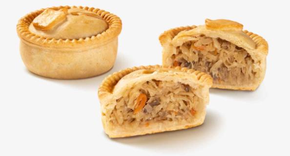 Пирог «Постный с капустой и грибами» мини
