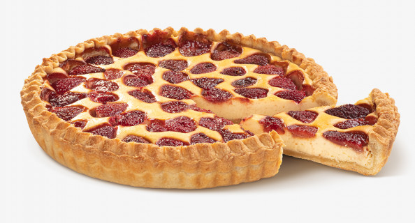 Пирог «Чизкейк с клубникой»